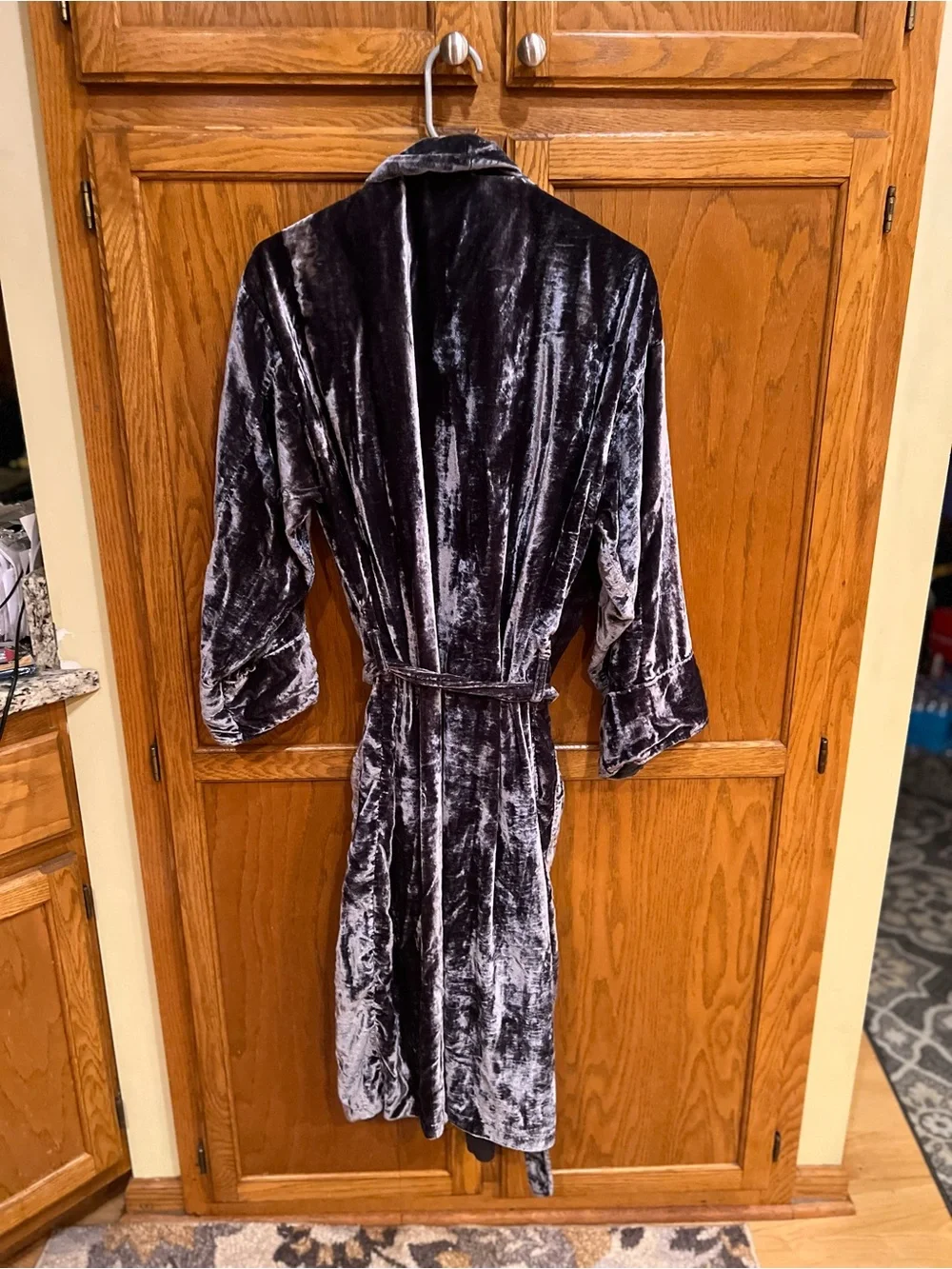 Pottery Barn Teen Hufflepuff Gray Velvet Robe